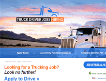 Tablet Screenshot of hiringtruckersnow.com